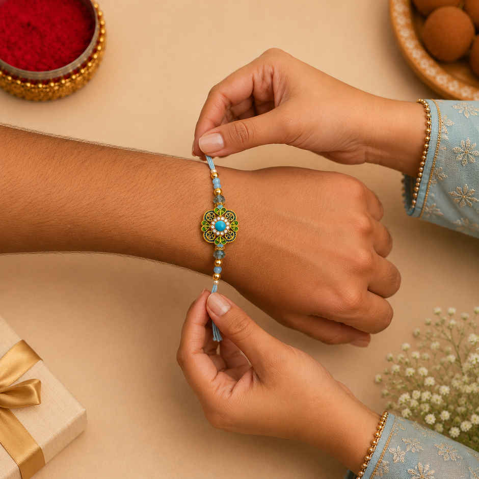 Studded | Stone Rakhi | Pack of 1 | Shree Rakhi