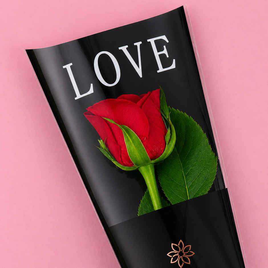 Choco Lava Cake + FlowerAura Signature Red Rose