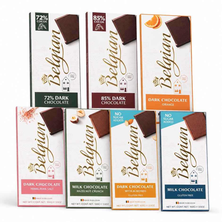 The Belgian Bar Milk Chocolate Reduced Sugars