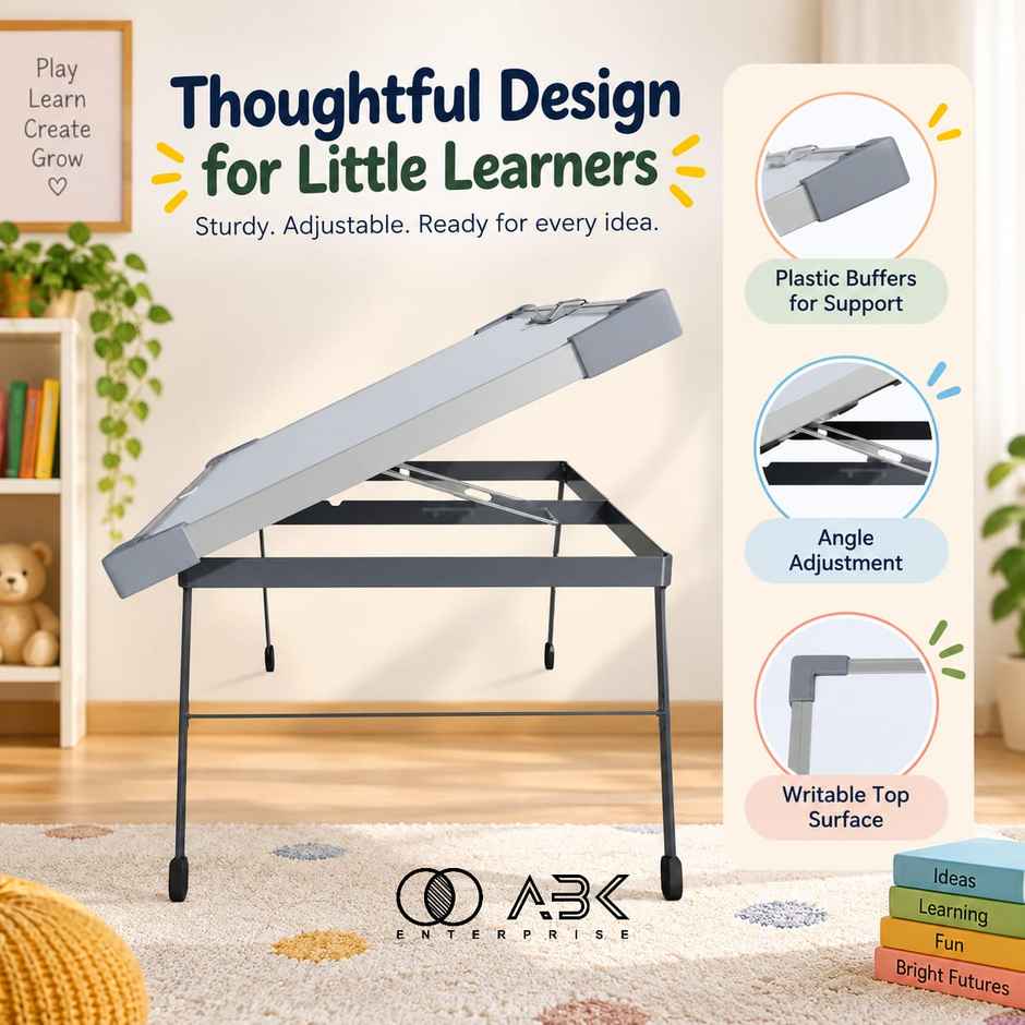 ABK Kids Study Table + White Board 16 Inchx 24 Inch