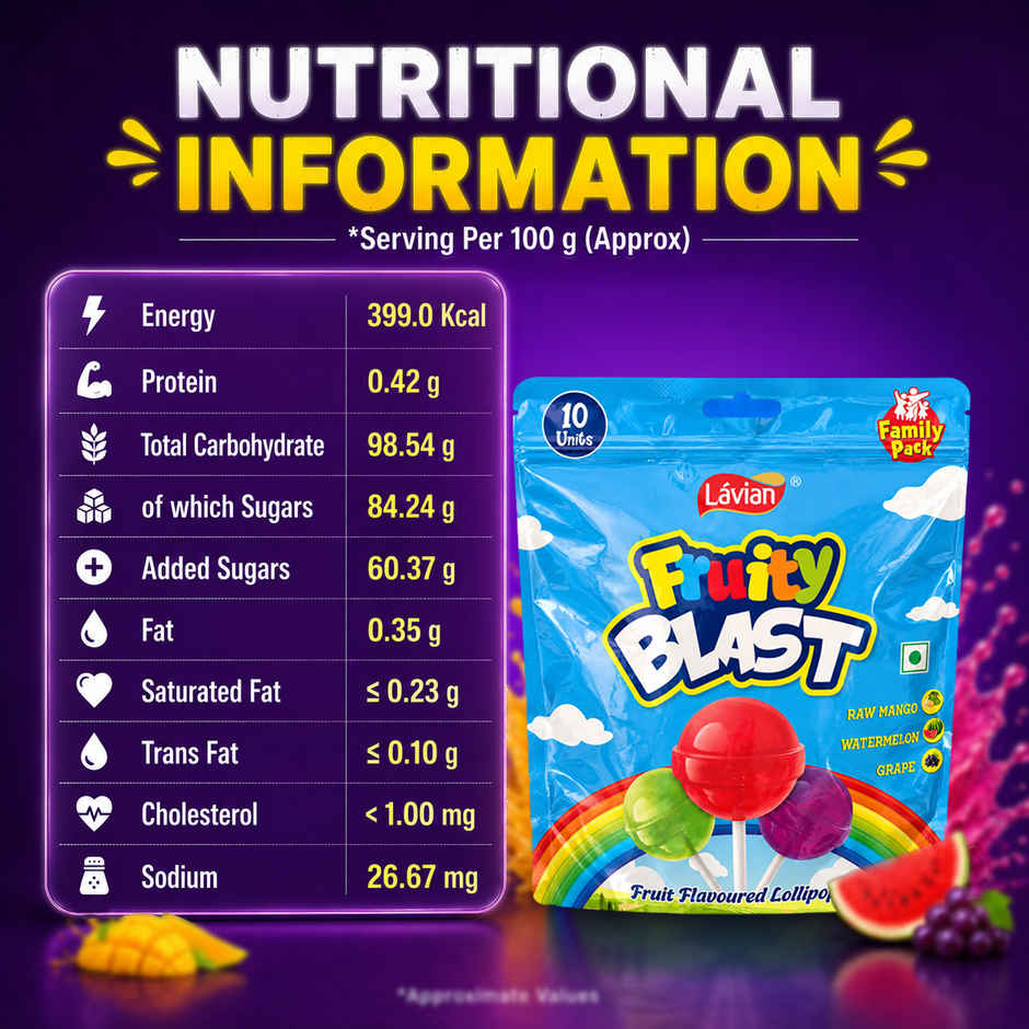 Lavian Exotique Fruit Blast | Chewy Candy