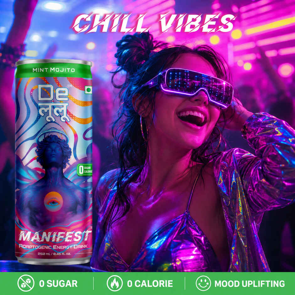 Delulu Manifest Mint Mojito | Adaptogenic Energy Drink Zero Sugar Zero Calorie Carbonated Beverage