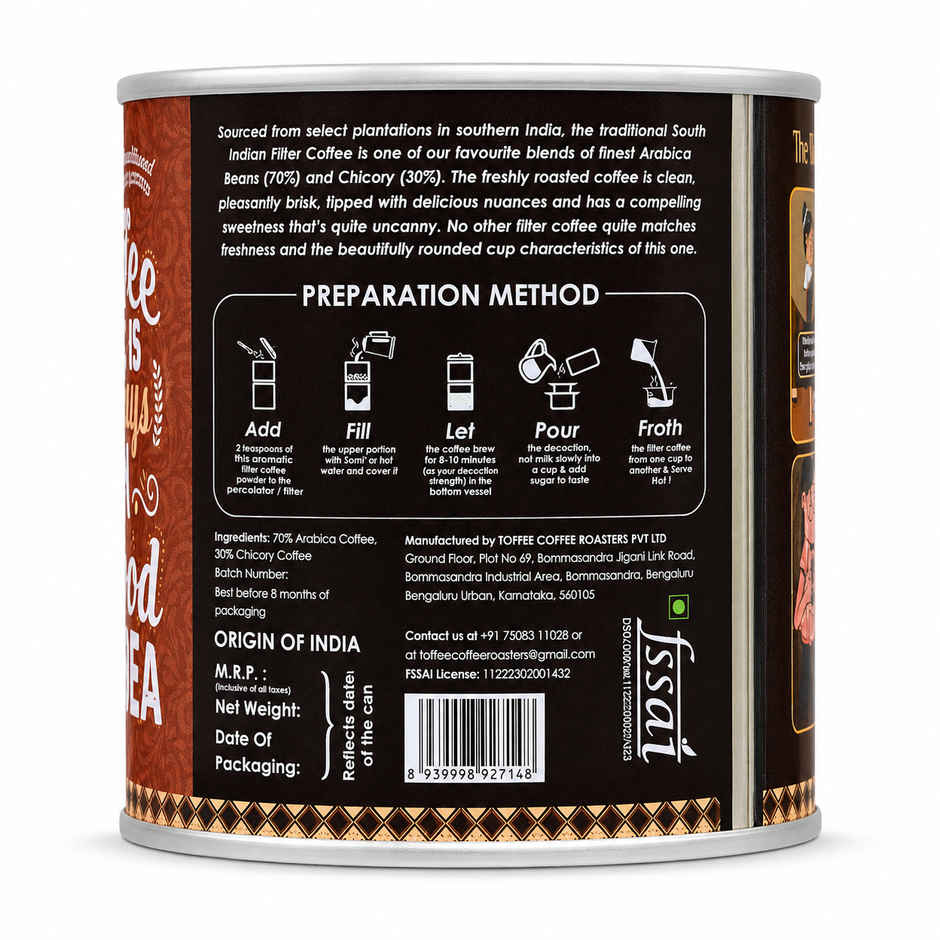 Toffee Coffee Roasters South Indian Filter Coffee