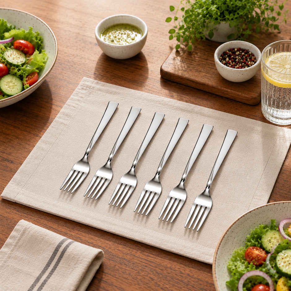 Petals 6 Pcs Stainless Impress 18 cm Dessert Fork Cutlery