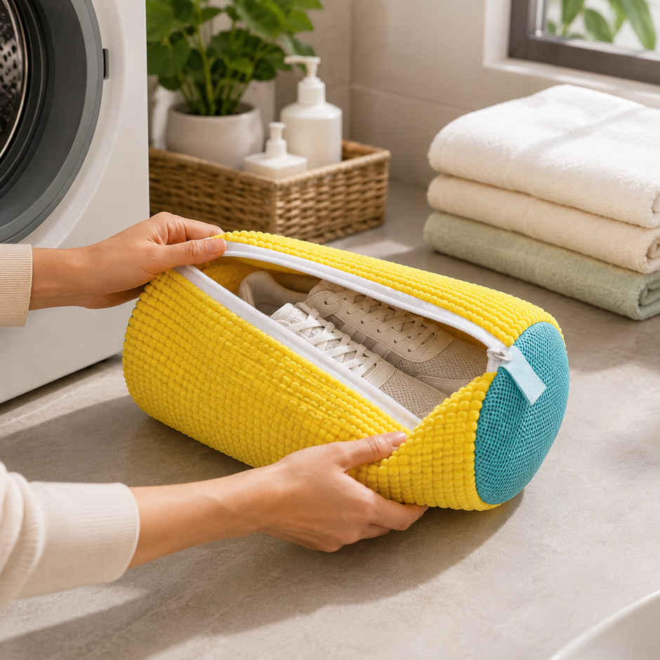 DALUCI Shoe Washing Machine Bag Reusable Shoe Cleaning Bag with Durable Zipper And Mesh