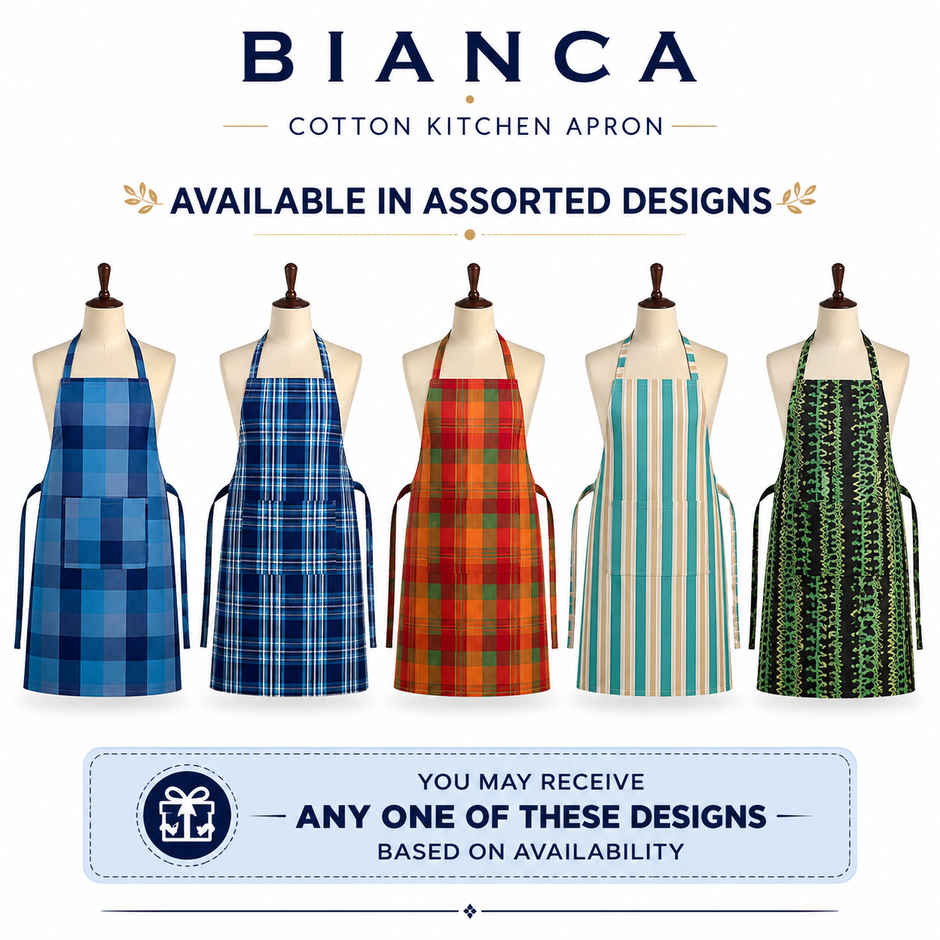 Bianca Cotton Kitchen Apron Regular | Cotton | Multi