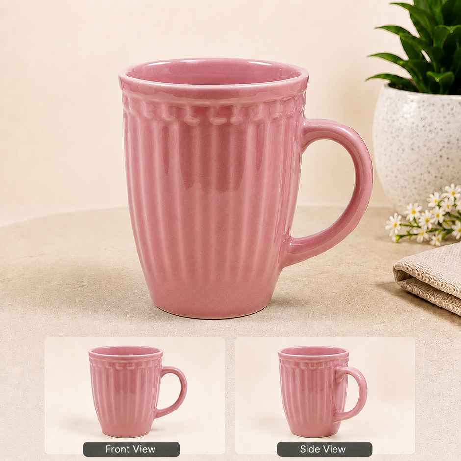 OGGN Ceramic Coffee,Tea,Milk Mug - 280 ml | Peach