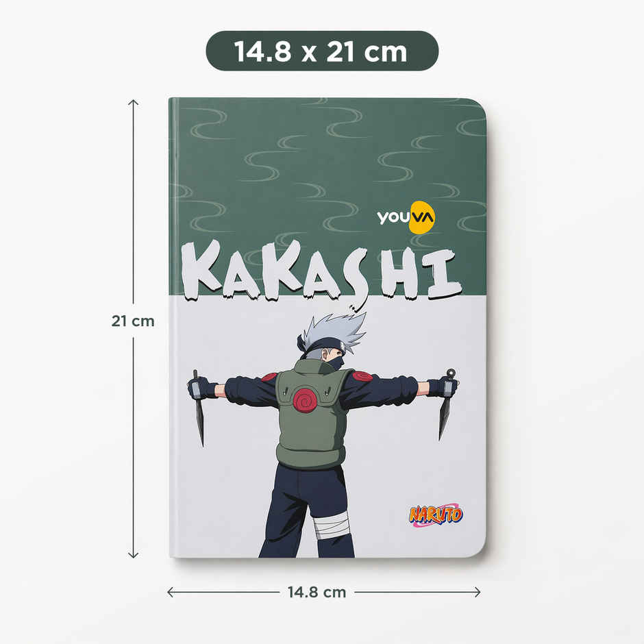 Youva by Navneet Naruto Expression Notebook | A5 Size | 14.8 x 21 cm | Single Line | 192 Pages