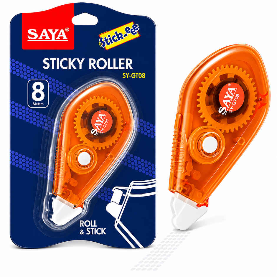 Saya Adhesive Roller Tape - Smooth, Precise, and Mess-Free Application | Assorted