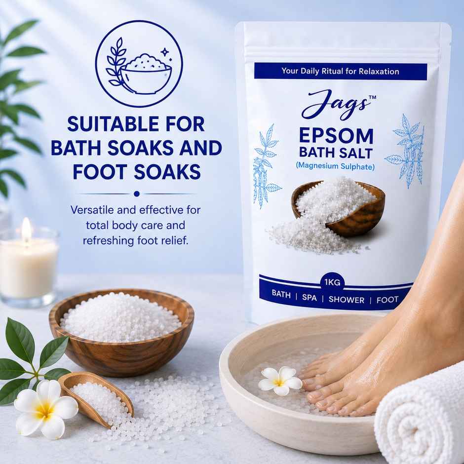 Jags Pure Epsom Bath Salt | Muscle Relaxation & Pain Relief