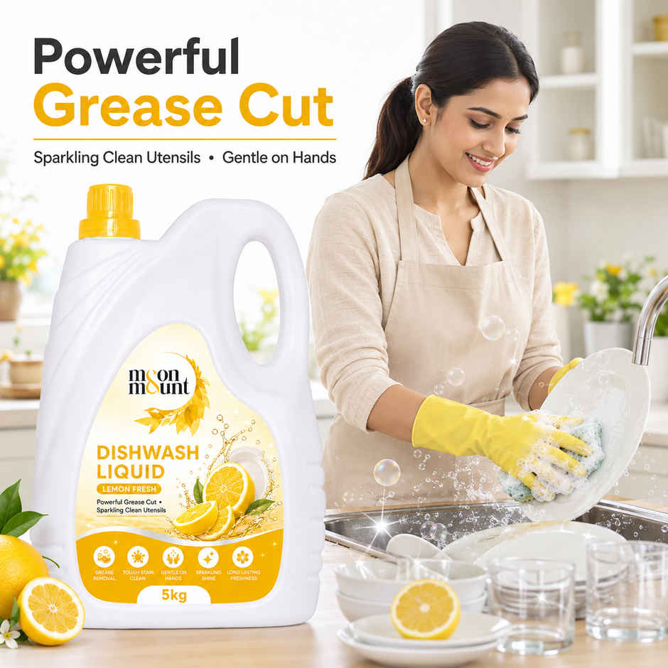 Moon&Mount Lime And Basil Fragrance Dishwash Liquid Gel
