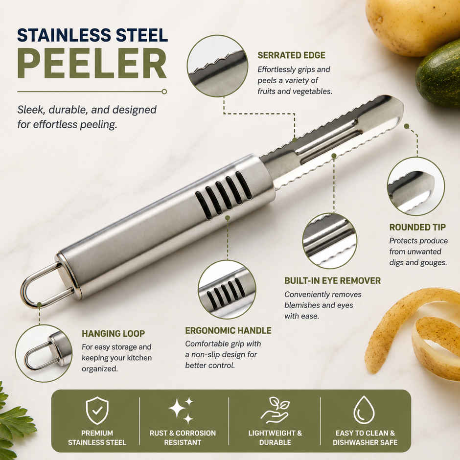 Petals Stainless Steel Kitchen Vegetable/Fruit/Peeler