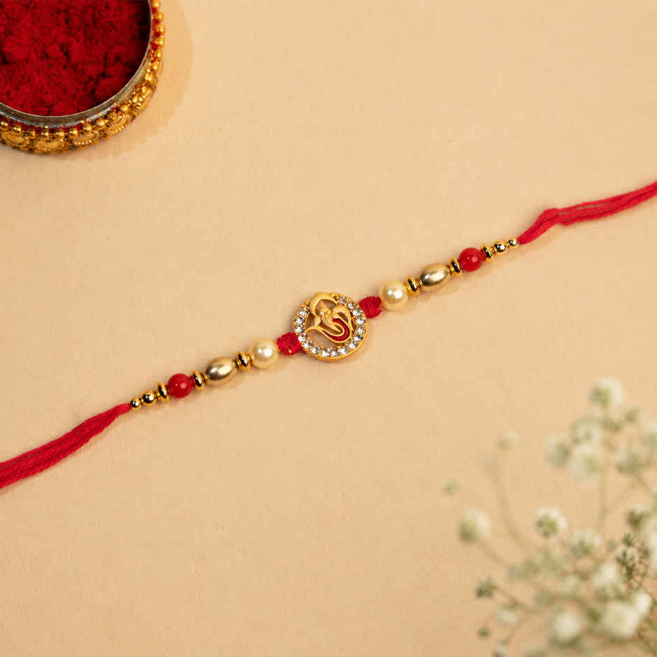 Rakhi for Brother | Lord Ganesh | Religious | Pack of 1 | Shree Rakhi