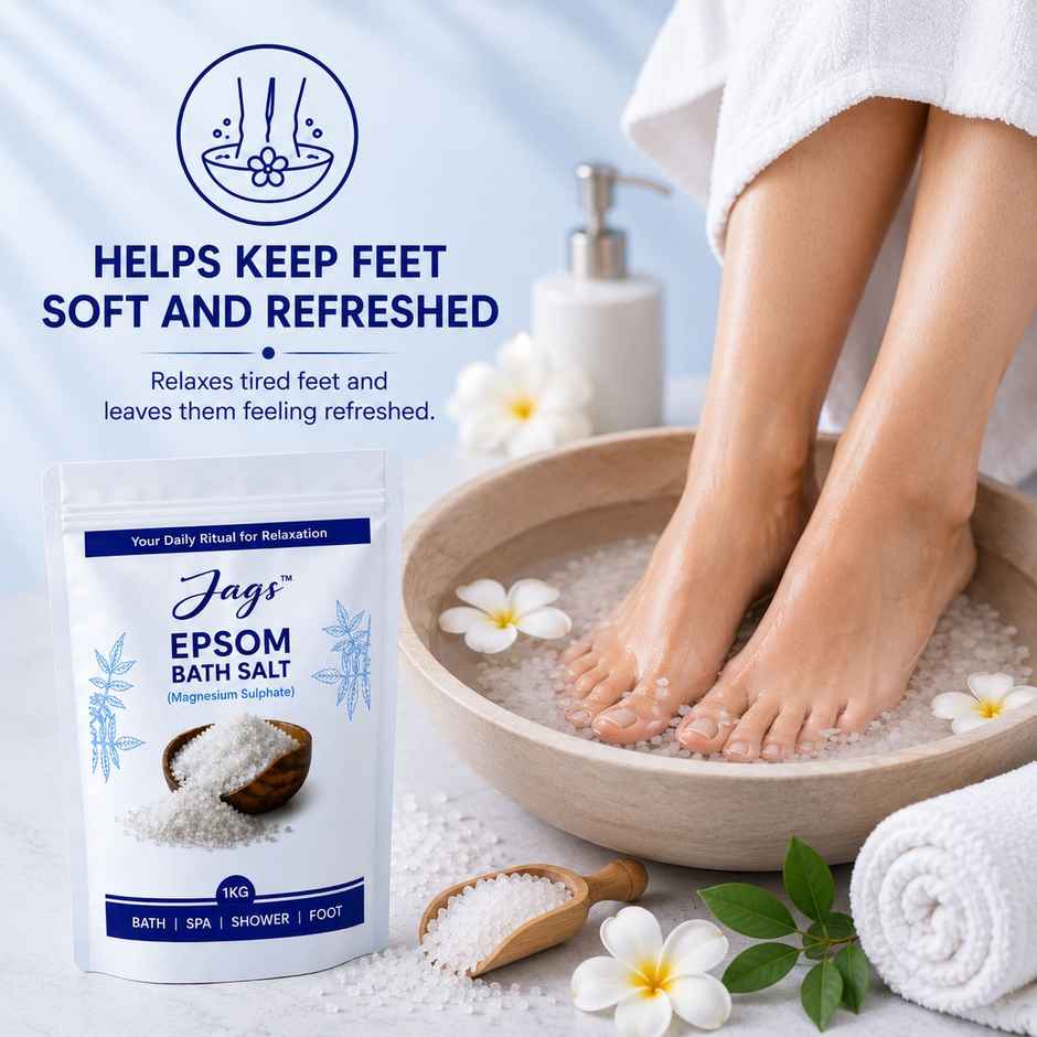 Jags Pure Epsom Bath Salt | Muscle Relaxation & Pain Relief