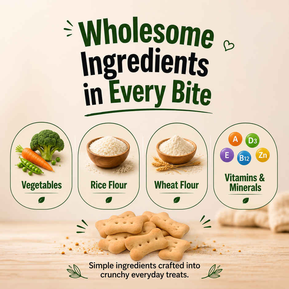 Purepet 100% Vegeterian Dog Biscuit Treats Jar