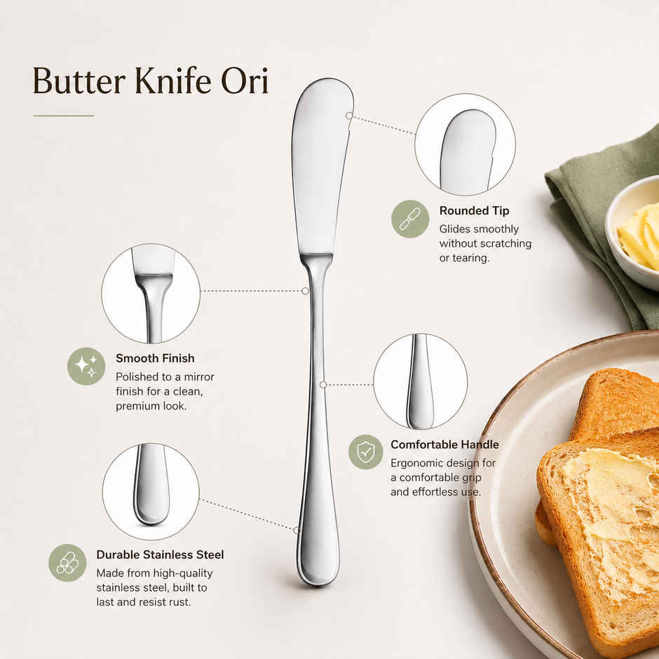 Petals 3Pcs Stainless Steel Butter Knife-Bread Jam Spreader