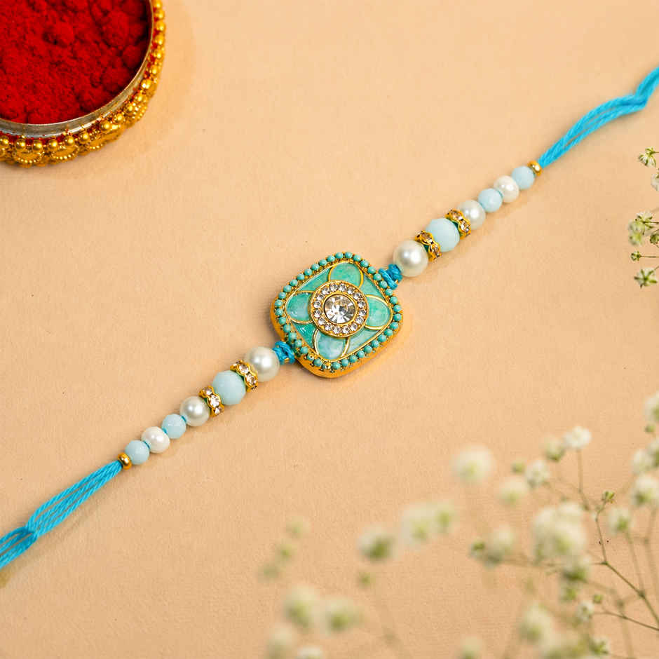 Rakhi for Brother| Studded | Abstract | Pack of 1 | Avyaan Rakhi
