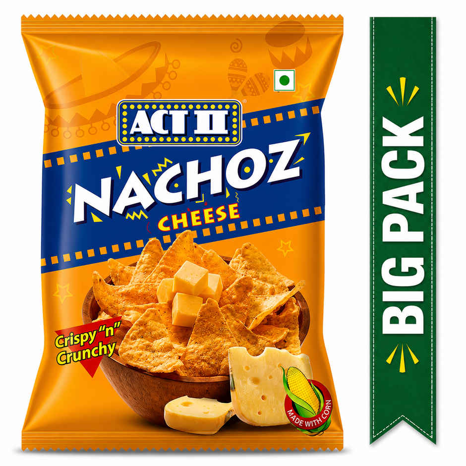 Act II Cheese Nachos - Tortilla Chips | Ready to Eat Snacks | Big Pack