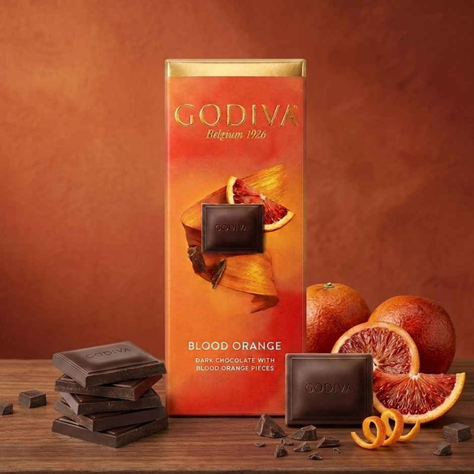 Godiva Dark Chocolate Blood Orange Tablet Bar