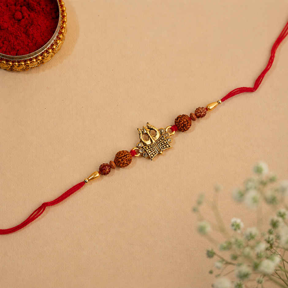 Rakhi for Brother | Trishul | Religious | Pack of 1 | Shree Rakhi