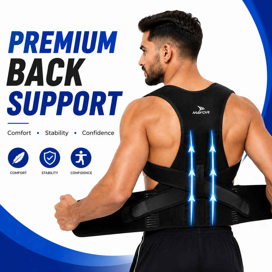Mayor Posture Corrector For Back Support, Back Pain, Back Straight & Supporter (Free Size)