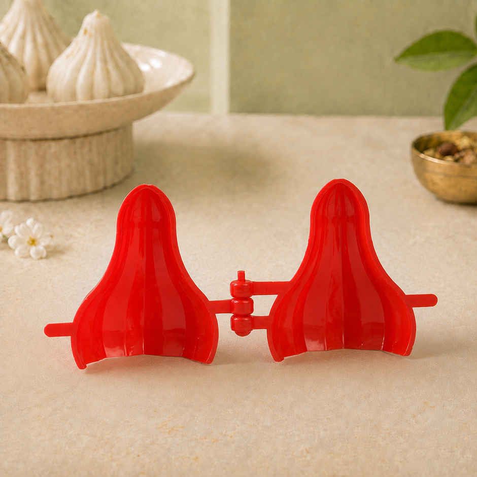 Utsah Red Modak Making Mould Big Pack of 2