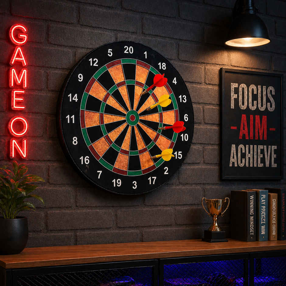 Fablue Magnetic Dart Plastic Board Game for Kids with 4 Darts
