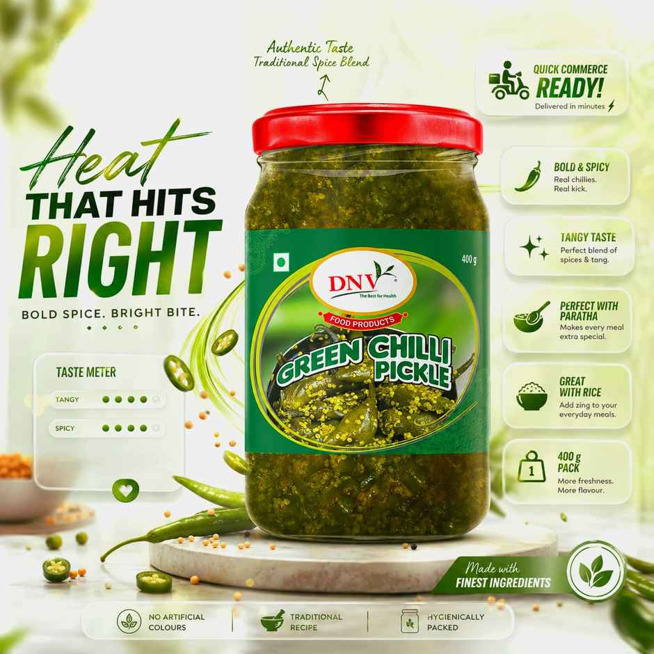 Dnv Green Chilli Pickle Ms