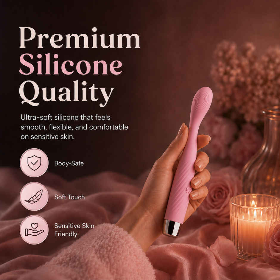 Qibox Personal Body Massager with 10+ Vibration Patterns Waterproof & Flexible Neck
