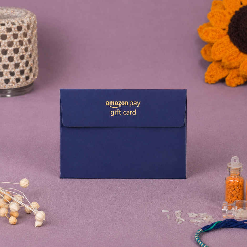 Amazon Pay Rakhi Shagun Gift Card - INR 3100 | Royal Blue