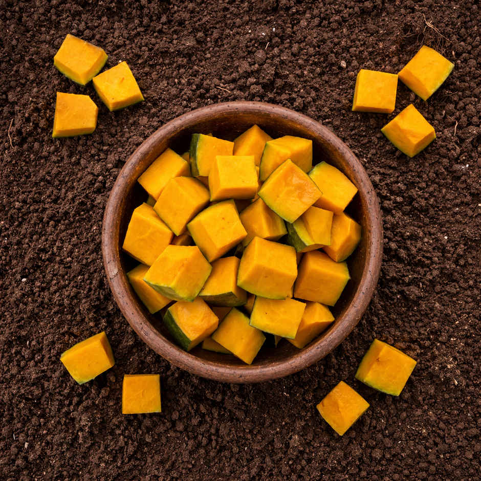 Organically Grown Sweet Pumpkin Diced