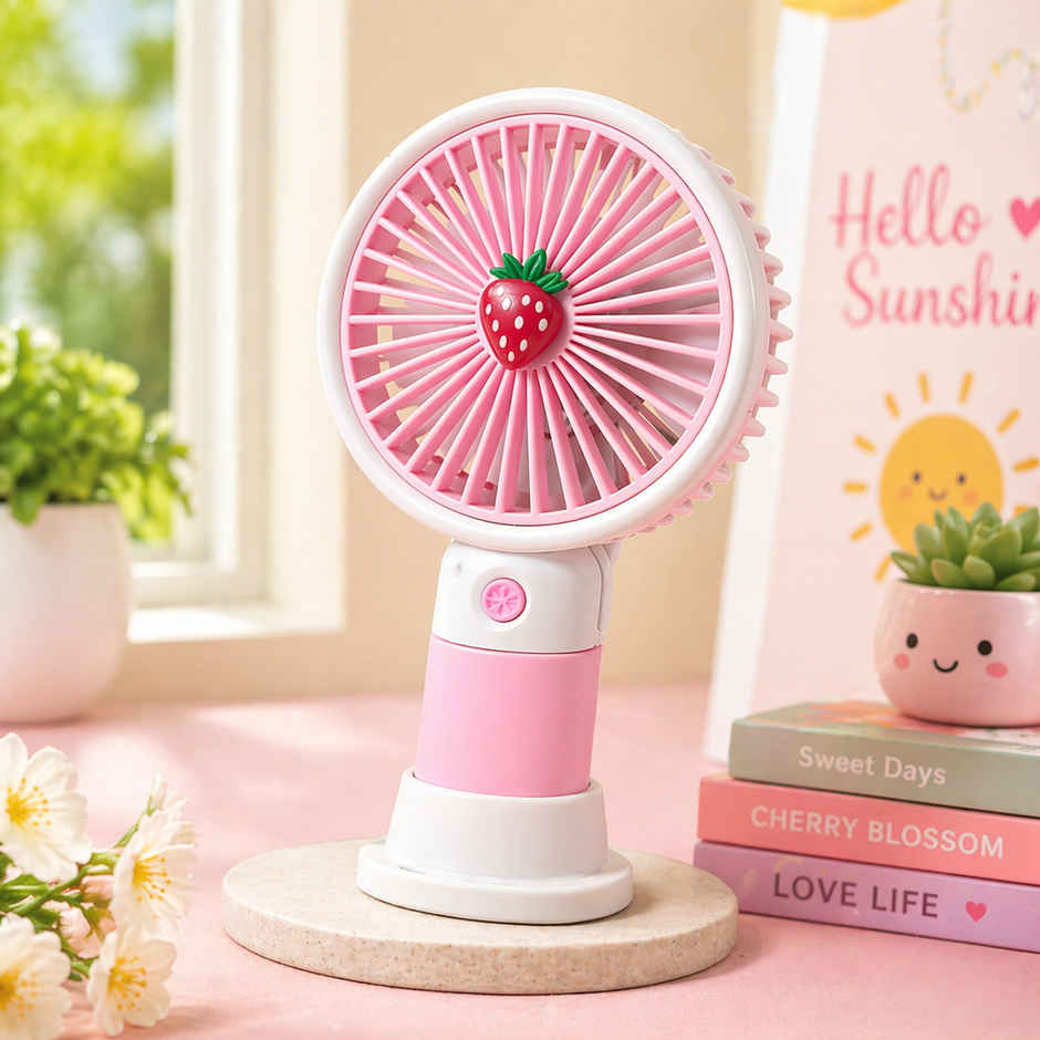 Fablue Multicolor Mini Handheld Fan | Rechargeable Portable Cooling Fan