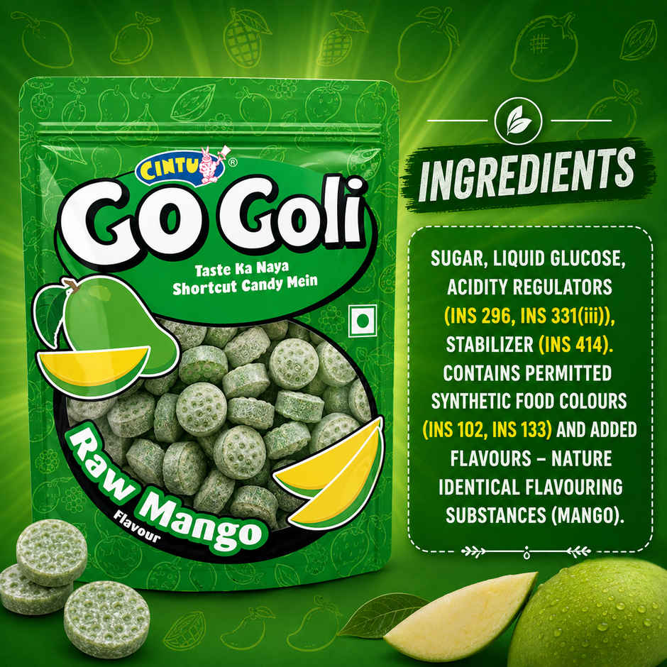 Cintu Go-Goli Green Mango Flavour Candy