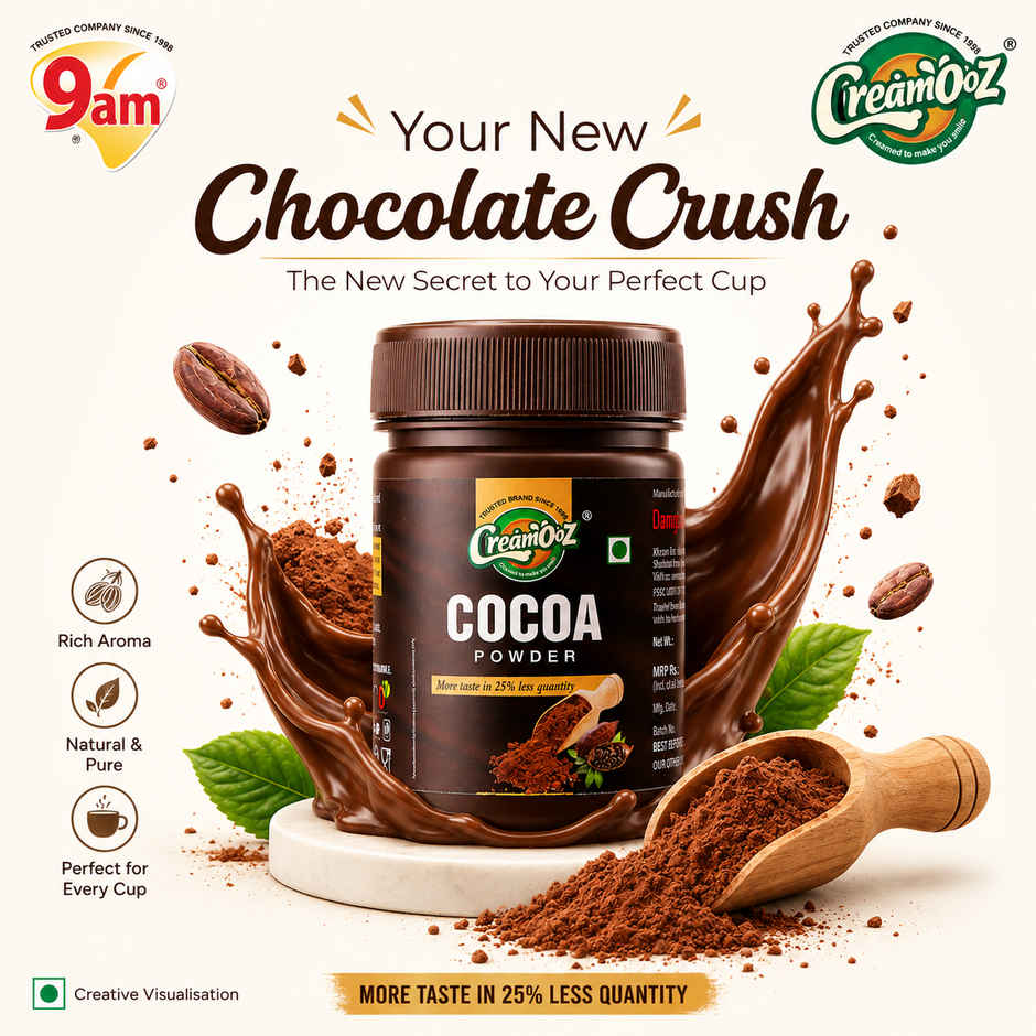 Creamooz Cocoa Powder 50g | Rich Cocoa for Baking & Desserts