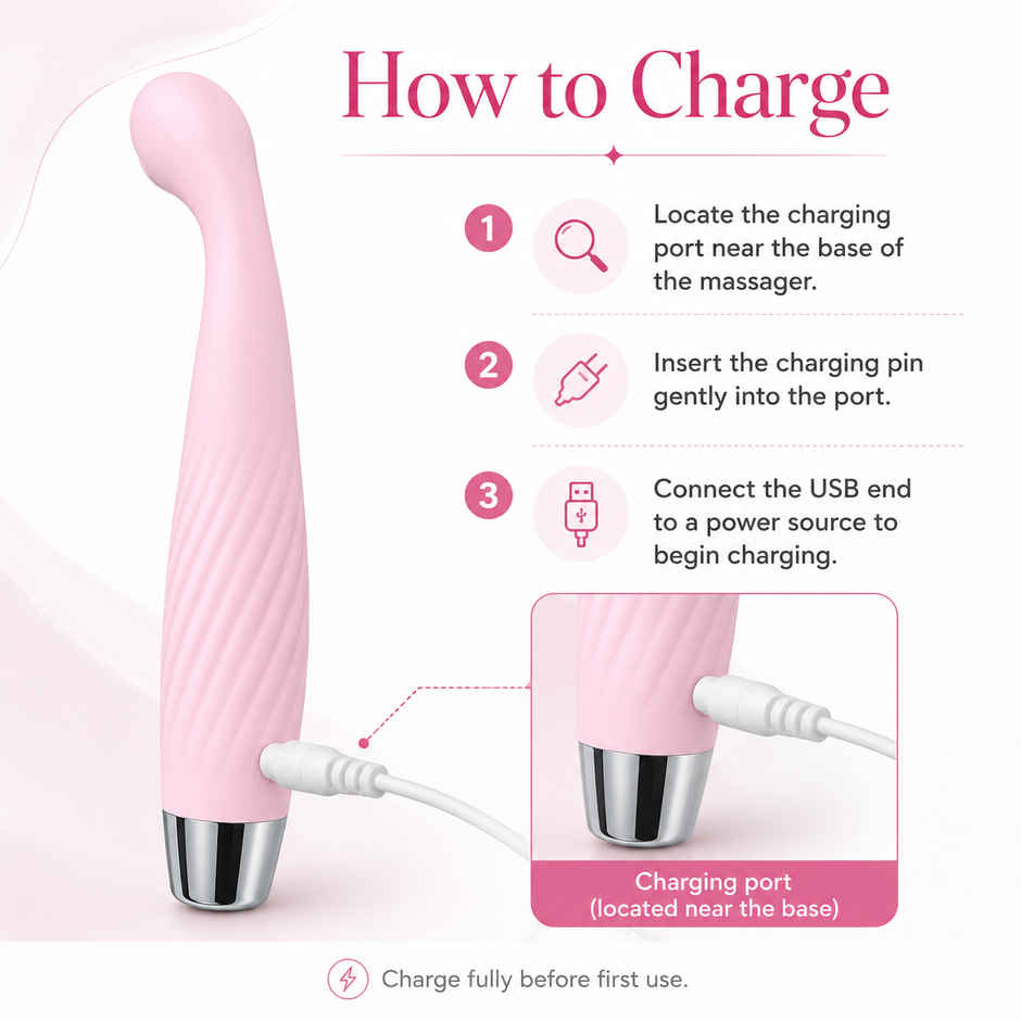 Qibox Personal Body Massager with 10+ Vibration Patterns Waterproof & Flexible Neck