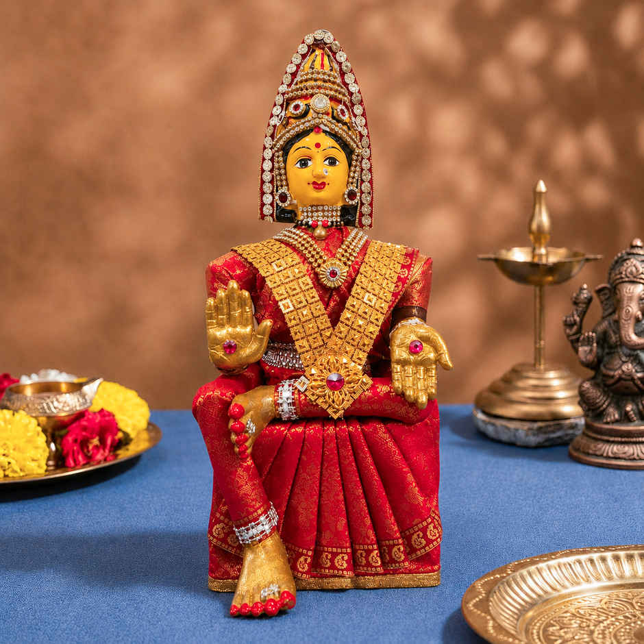 Lakshmi Idol Body | Normal | 15 Inch | Varalakshmi Pooja Decor | Svasti