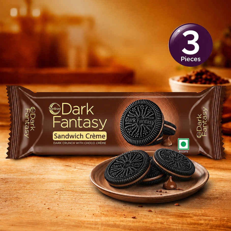 Sunfeast Dark Fantasy Choco Sandwich Creme Biscuits