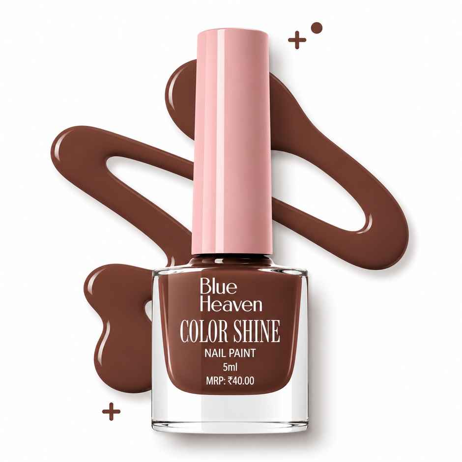 Blue Heaven Color Shine Nail Polish | Glossy Gel Finish | Quick Drying Formula | Shade 15