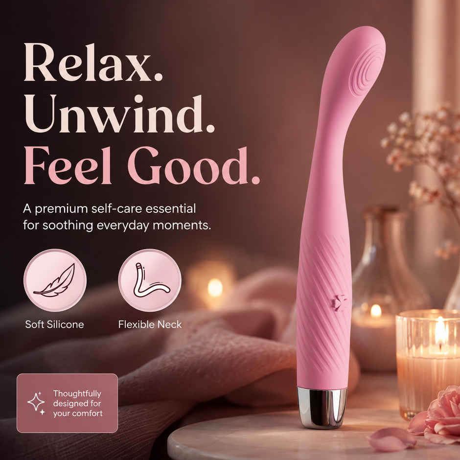 Qibox Personal Body Massager with 10+ Vibration Patterns Waterproof & Flexible Neck
