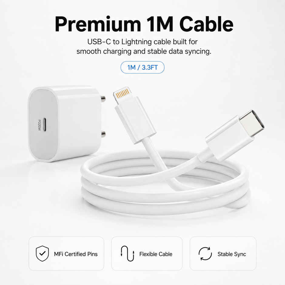 Ailkin 20W Fast iPhone PD Charger-USB-C to Lightning Cable & Power Adapter for Quick Charging iPhone iPhone 14 Plus,14 Pro,14 Pro Max,14 Mini,13,12 Max,Xs Max,XR,X,8Plus,iPad & More