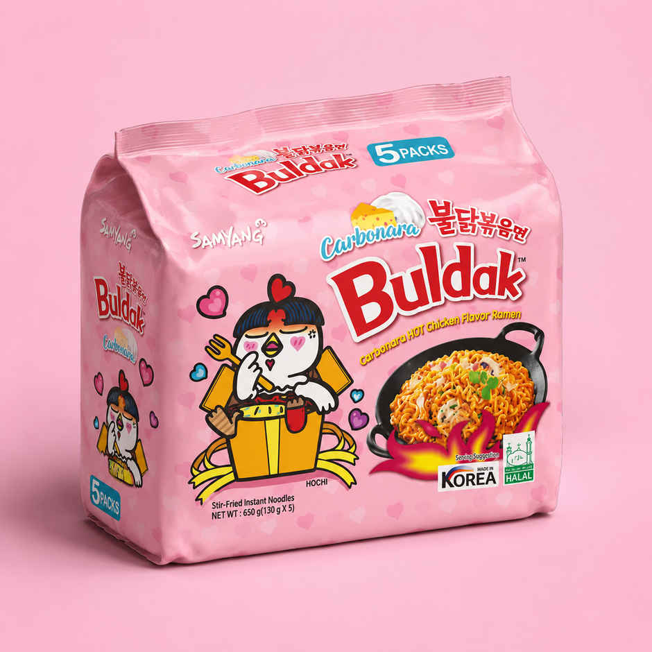 Samyang Buldak Carbonara Hot Chicken Flavor Ramen Non-Veg