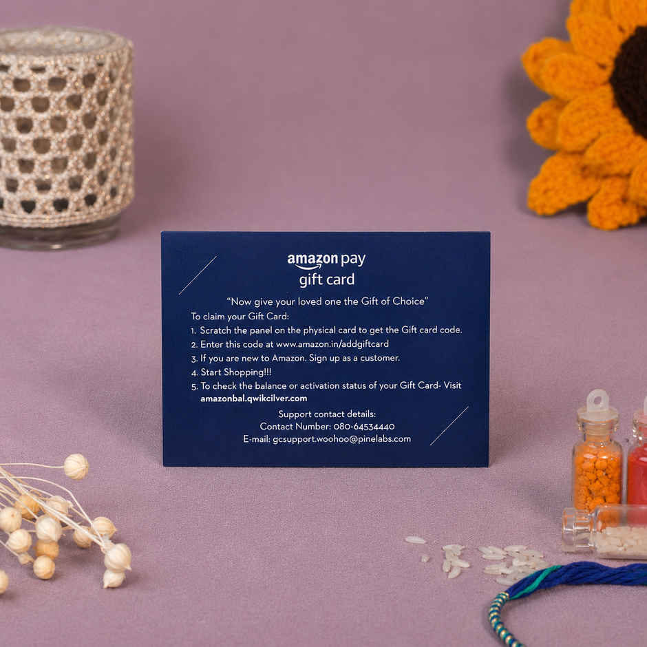 Amazon Pay Rakhi Shagun Gift Card - INR 10000 | Royal Blue