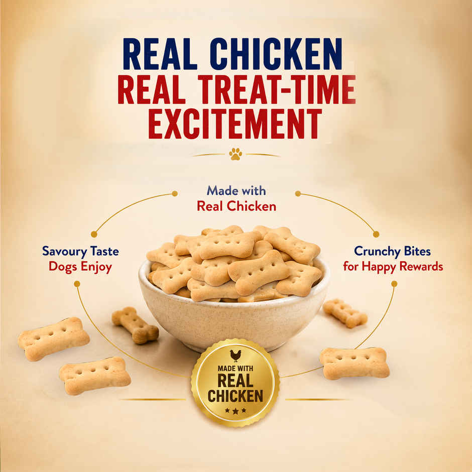 Purepet Biscuit, Chicken flavour, Dog Treats