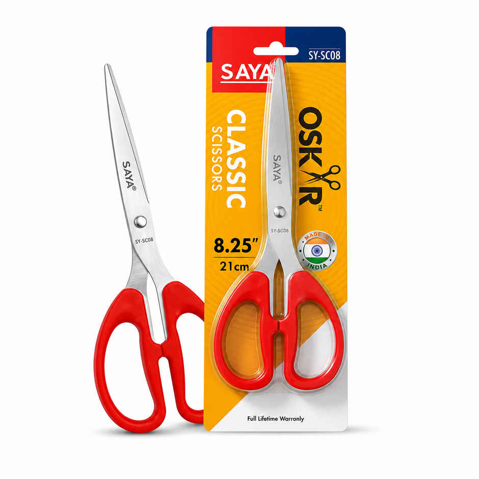 Saya Stainless Steel Scissors 8.25 inch | Precision Cutting Shears for Home & Office