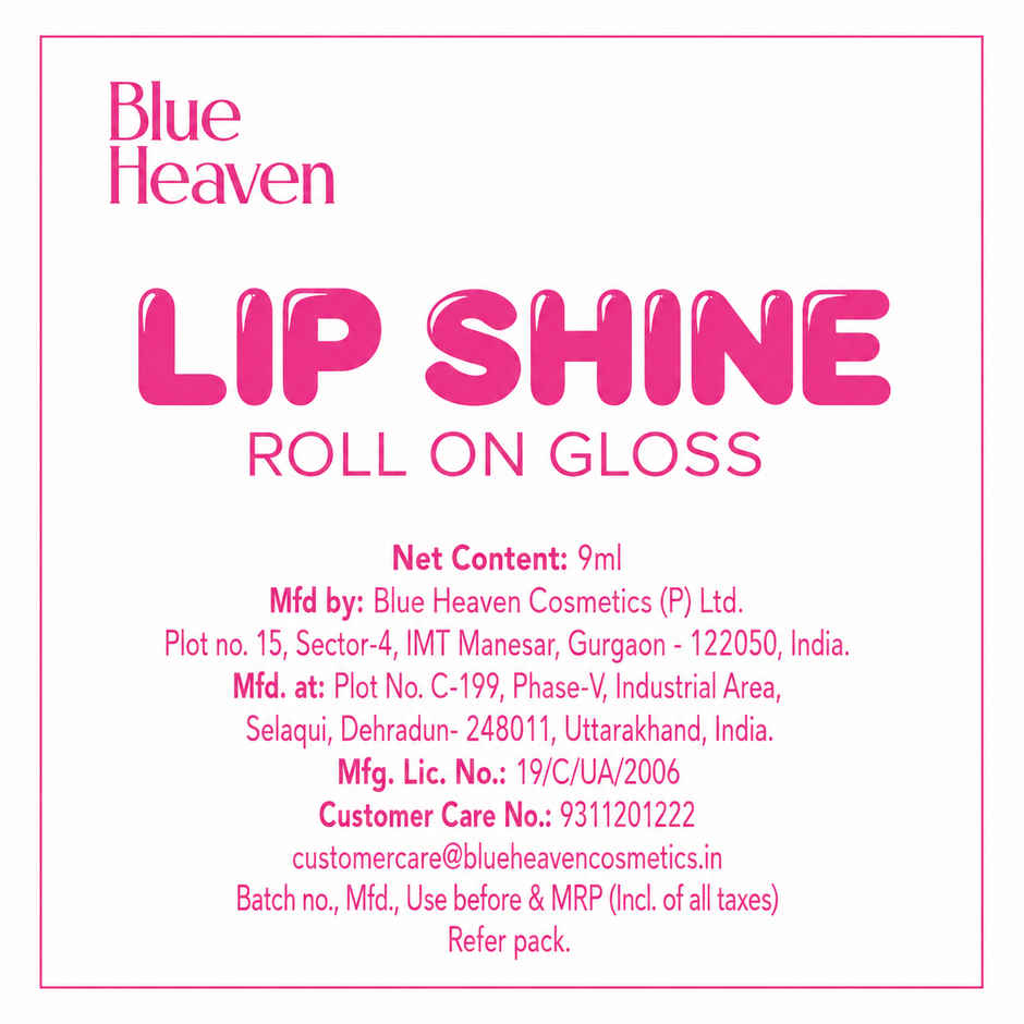 Blue Heaven Lip Shine Roll On Lip Gloss