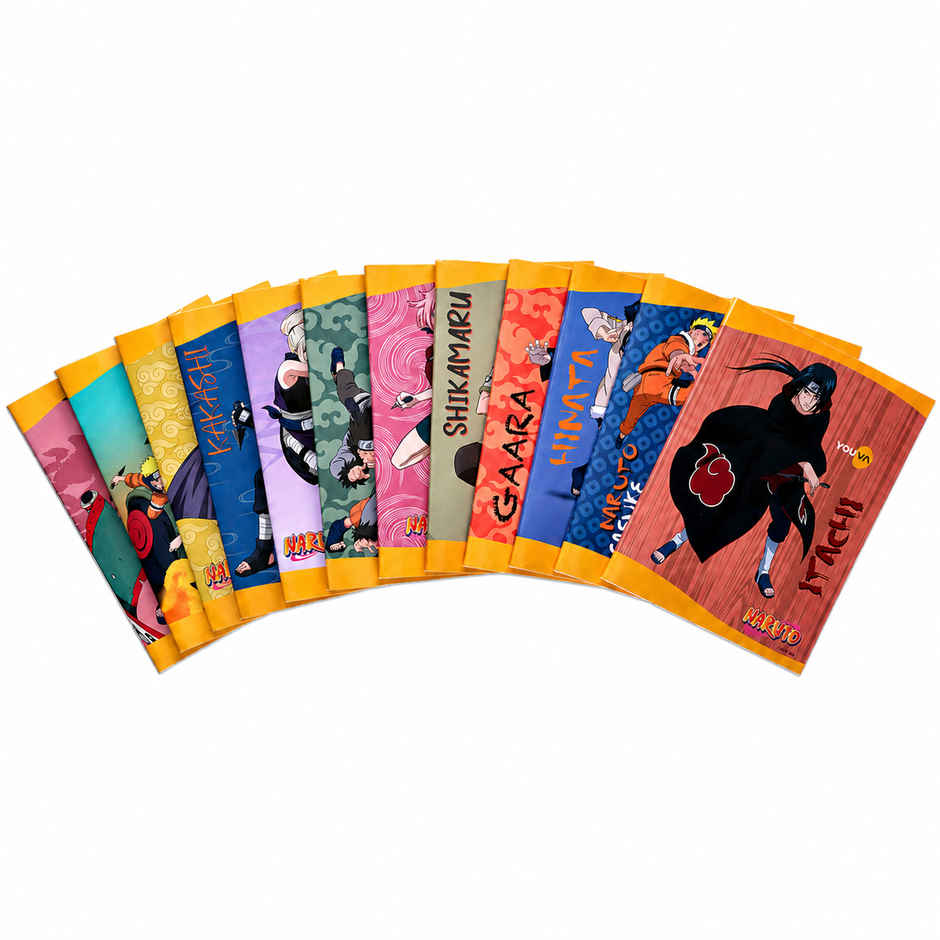 Youva by Navneet Naruto Notebook | 18 x 24 cm | Single Line | 172 Pages