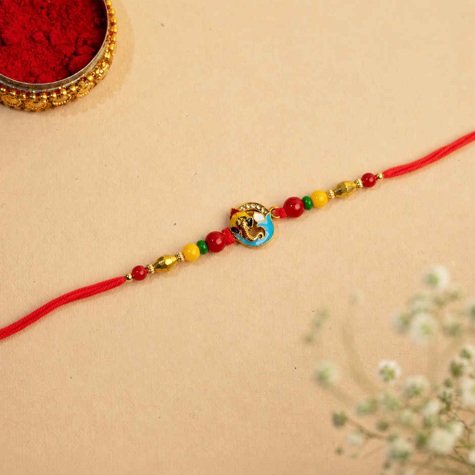 Rakhi for Brother | Lord Ganesh | Religious | Pack of 1 | Shree Rakhi