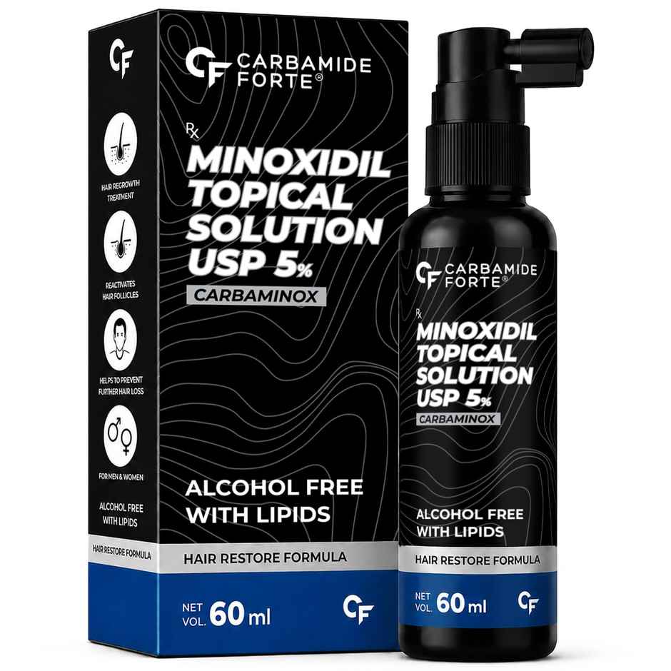 Carbamide Forte Minoxidil Topical Solution USP 5% for Men | Hair Spray
