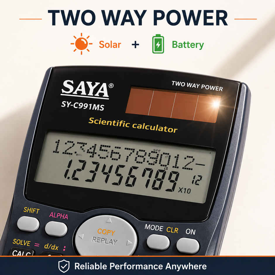 Saya Calsy Scientific Calculator SY-C991MS | 401 Functions for Math, Science & Engineering