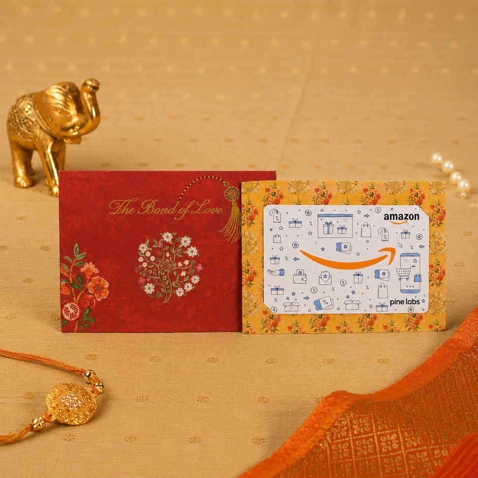 Amazon Pay Rakhi Shagun Gift Card - INR 500 | Festive Red
